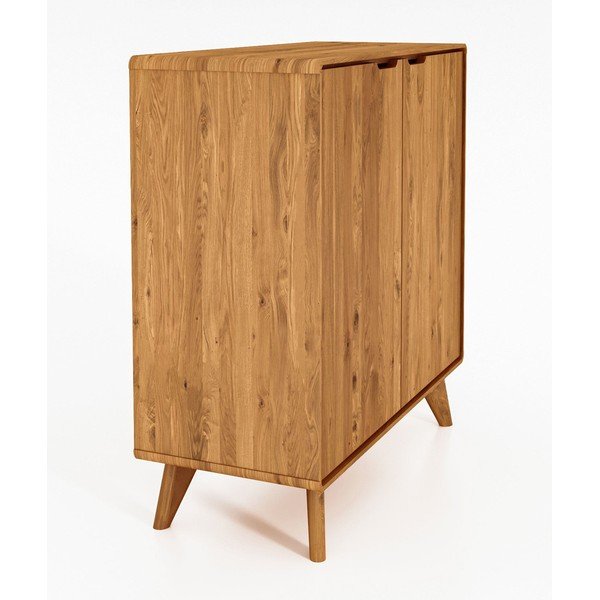 Vysoká komoda z dubového dřeva 90x92 cm Greg - The Beds-image-2