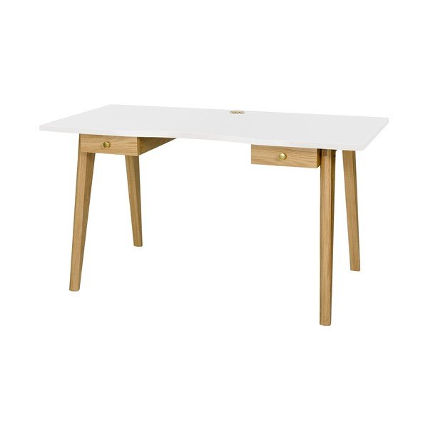 Pracovní stůl v dekoru dubu 70x140 cm Nice – Woodman-image-1