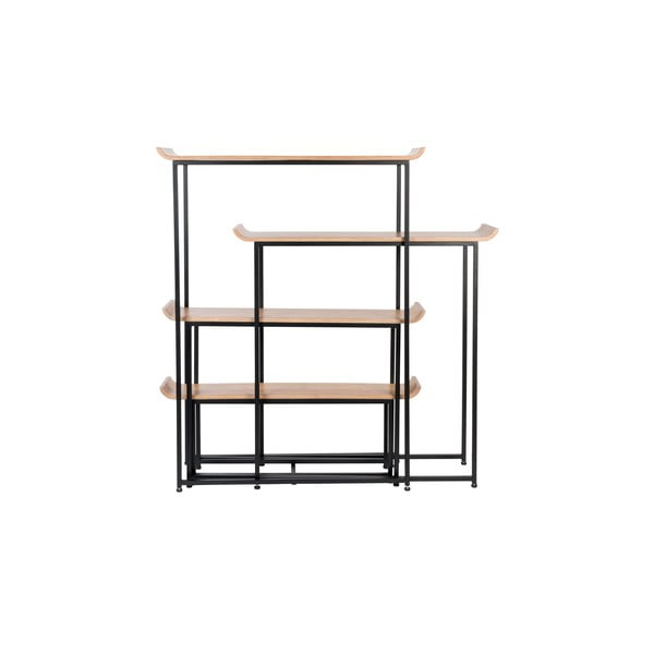 Bambusový regál v černo-přírodní barvě 114x148 cm Flodka – Zuiver-image-4