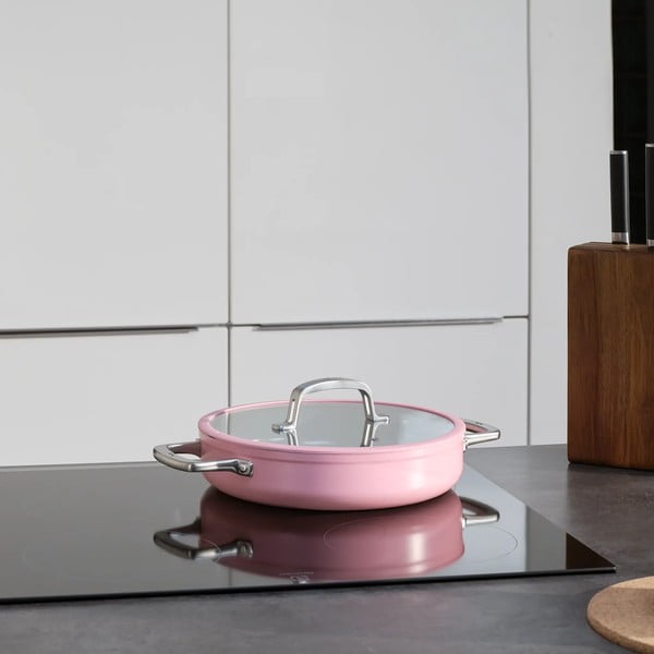 Pánev s poklicí/s keramickým povrchem ø 28 cm tegame Meda 3.0 – FABINI-image-1