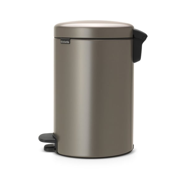 Šedý nášlapný ocelový odpadkový koš 12 l NewIcon – Brabantia