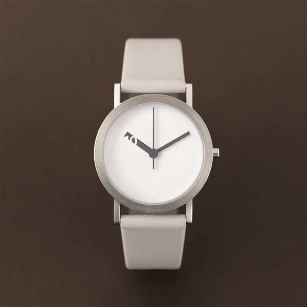 Hodinky Extra Normal White Leather, 32 mm