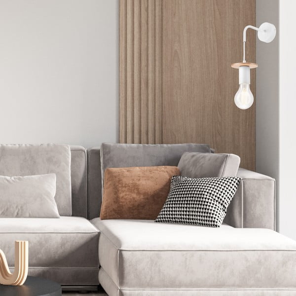 Bílé nástěnné svítidlo Angelina – LAMKUR-image-2