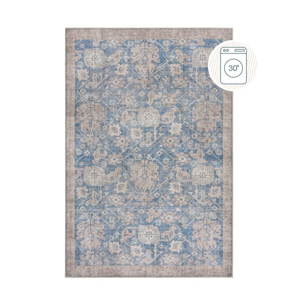 Modrý pratelný koberec 115x170 cm Orelia Global – Flair Rugs