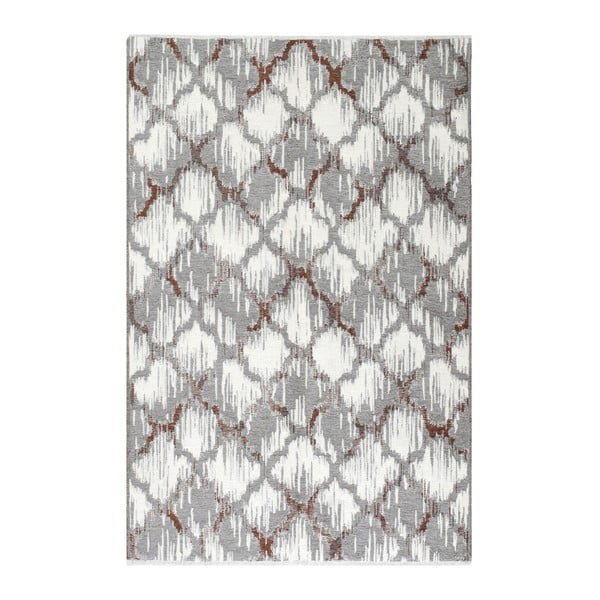 Oboustranný šedo-hnědý koberec Vitaus Camila, 77 x 200 cm