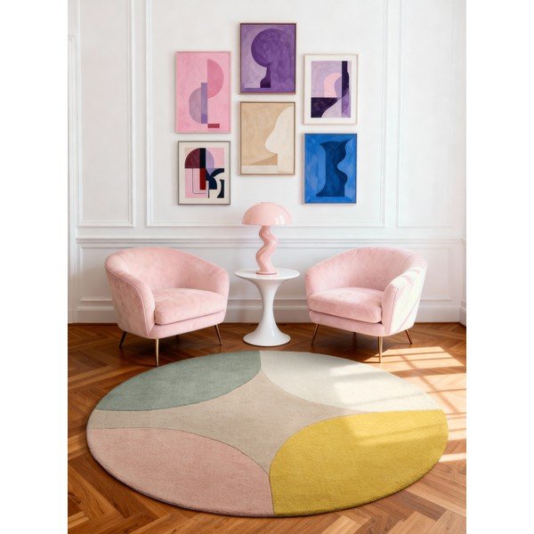Ručně tkaný vlněný kulatý koberec ø 200 cm Westminster Cecil – Ted Baker-image-1