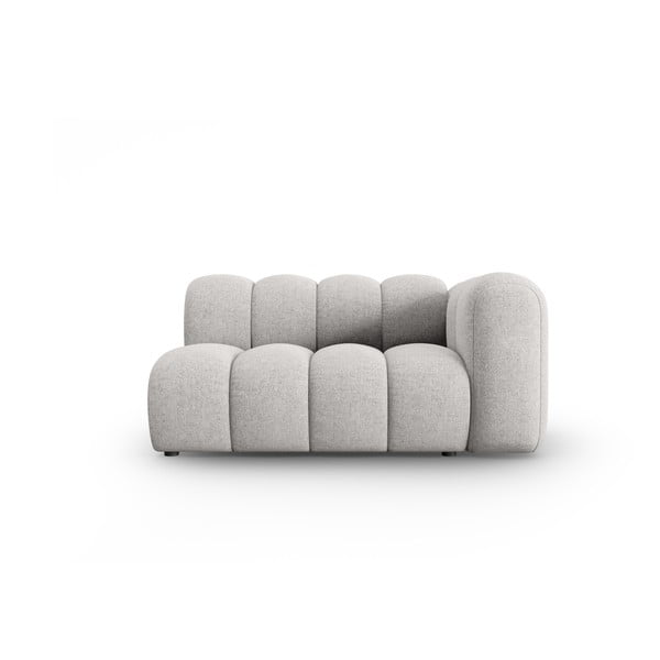 Světle šedý modul pohovky (pravý roh) Lupine – Micadoni Home