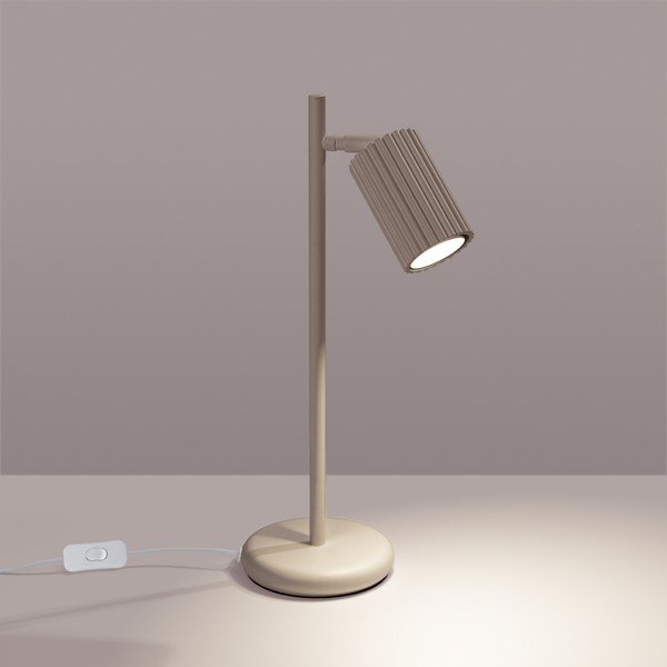 Taupe kovová stolní lampa (výška 43 cm) Gleam – Sollux-image-2