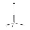 Černé závěsné svítidlo s kovovým stínidlem ø 74 cm Donato – Sollux