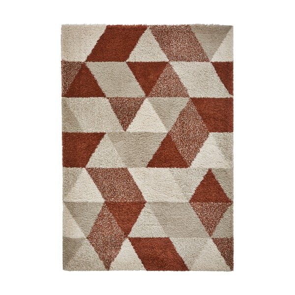 Tmavě červený koberec Think Rugs Royal Nomadic Angles, 160 x 220 cm