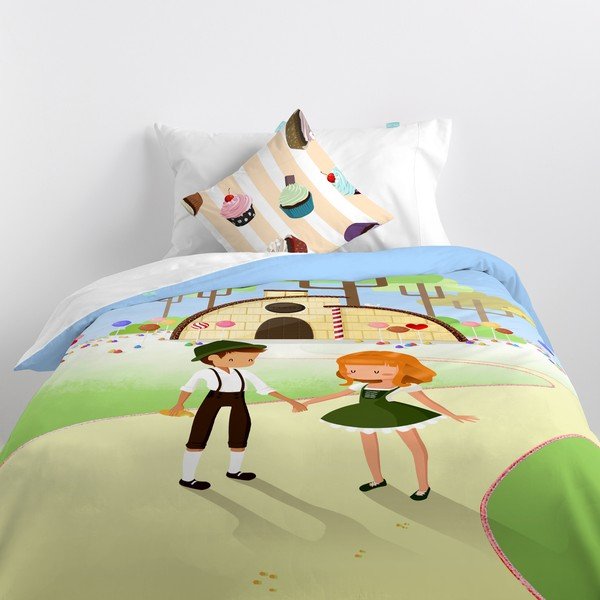 Povlak na peřinu a polštář Mr. Fox Candy, 140 x 200 cm-image-4