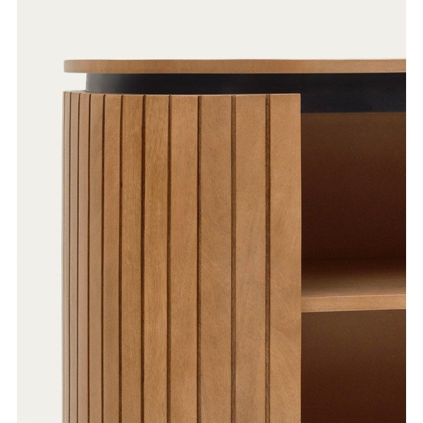 Knihovna z mangového dřeva v přírodní barvě 120x90 cm Licia - Kave Home-image-3