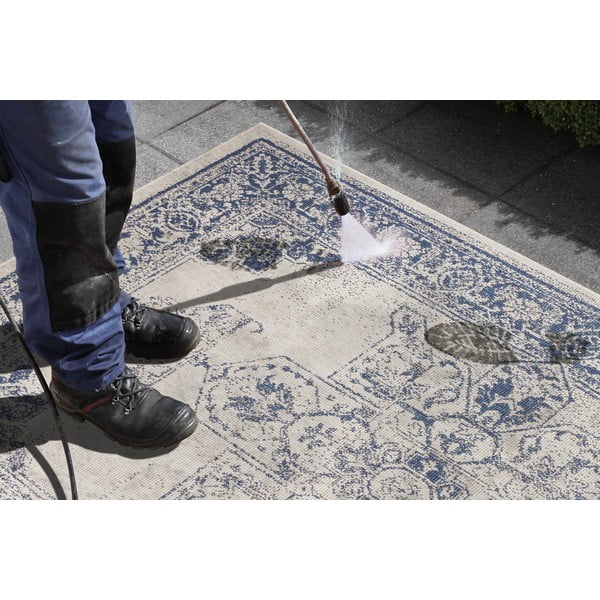 Modro-krémový venkovní koberec NORTHRUGS Borbon, 160 x 230 cm-image-3