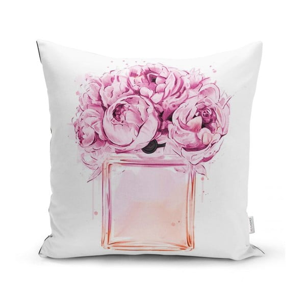 Povlak na polštář Minimalist Cushion Covers Pink Flowers, 45 x 45 cm