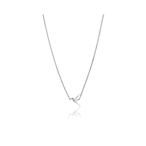 Set přívěsku a náramku stříbrné barvy s motivem ptáčka Emily Westwood-image-4