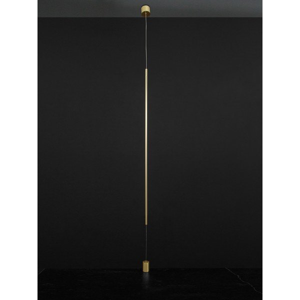 Hliníková LED stojací lampa v mosazné barvě (výška 300 cm) Elettra – Nova Luce-image-4