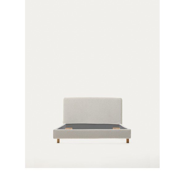 Šedá čalouněná jednolůžková postel bez roštu 90x200 cm Valma – Kave Home-image-4