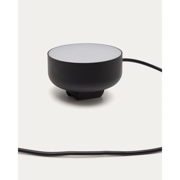 Černé kovové LED stmívatelné nástěnné svítidlo do zásuvky Orey – Kave Home-image-4