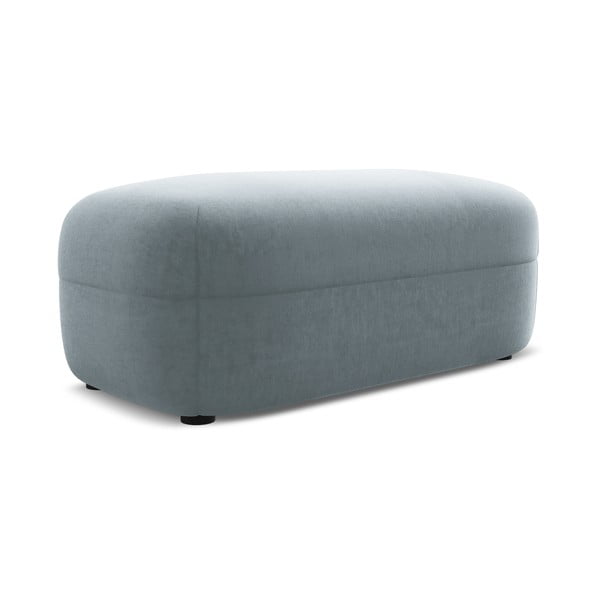 Světle modrá sametová podnožka Moana – Makamii-image-1