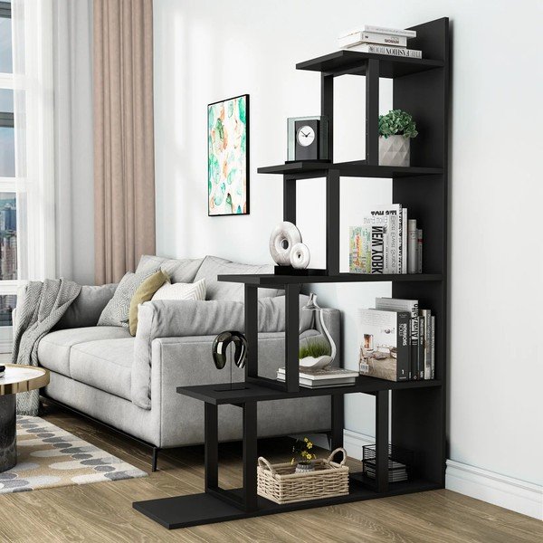 Černý regál 100x164 cm Step – Kalune Design-image-1