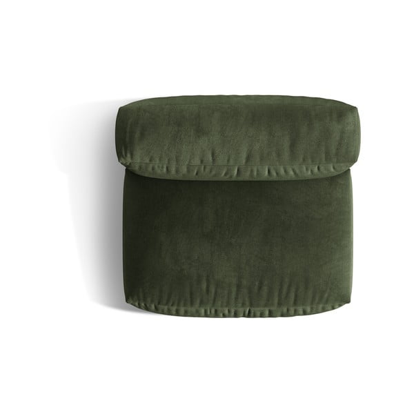 Zelený sametový modul pohovky (středový díl) Martina – Micadoni -image-3