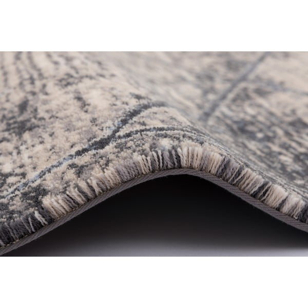 Šedo-krémový vlněný koberec 200x300 cm Bateja – Agnella-image-1