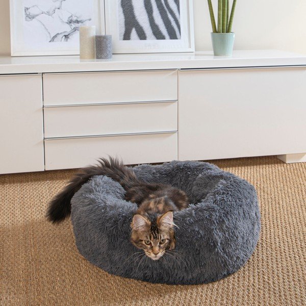 Tmavě šedý pelíšek pro psa ø 55 cm – Love Story-image-2