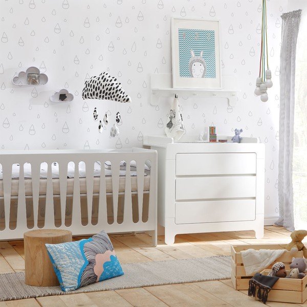 Bílá nástěnná polička Pinio Moon-image-3