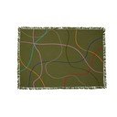 Zelená bavlněná deka 200x140 cm Outline - Hübsch