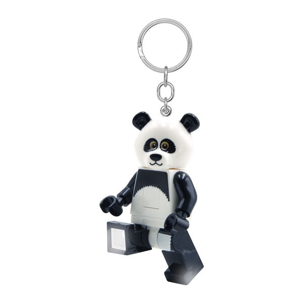 Černo-bílá klíčenka se svítilnou Iconic Panda – LEGO®-image-4