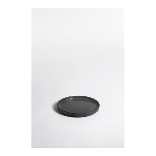 Keramický černý tác ComingB Assiette Granite Noir PM, ⌀ 16,5 cm