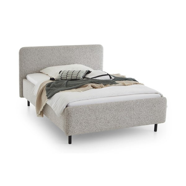 Béžová čalouněná dvoulůžková postel bez roštu 160x200 cm Primo – Meise Möbel-image-3