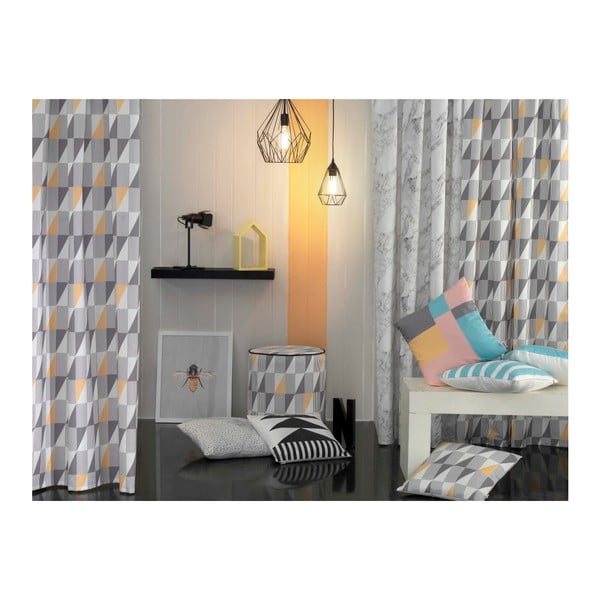 Černobílý povlak na polštář Mike & Co. NEW YORK Pinky Light Stripes, 43 x 43 cm-image-1