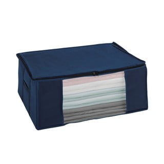 Modrý vakuový úložný box Wenko Air, 50 x 65 x 25 cm