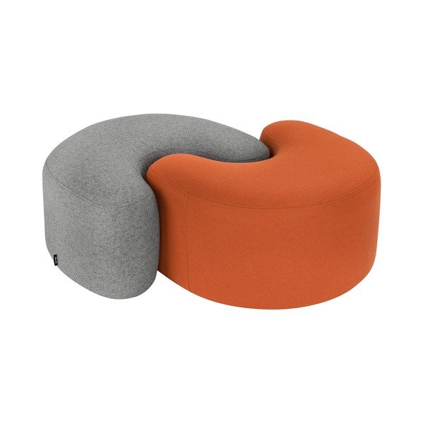 Vlněný taburet v terakotové barvě Ü – noo.ma-image-4