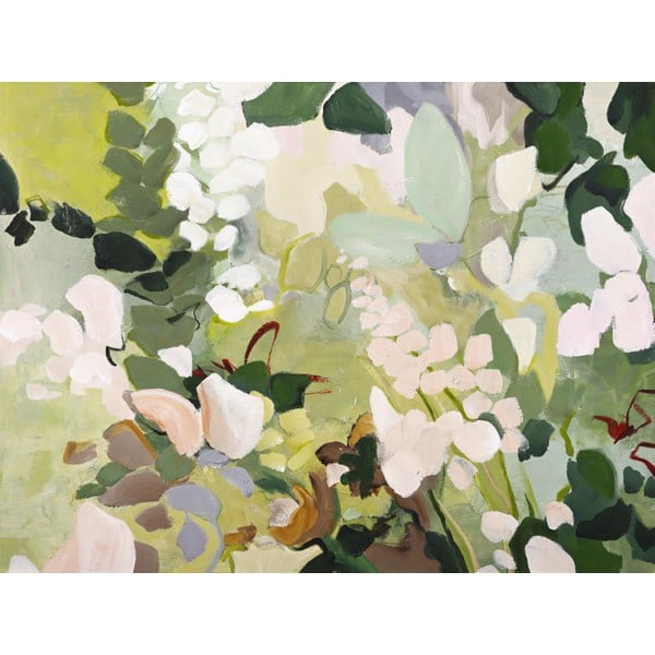 Obraz s ručně malovanými prvky 90x118 cm Green Garden   – Malerifabrikken