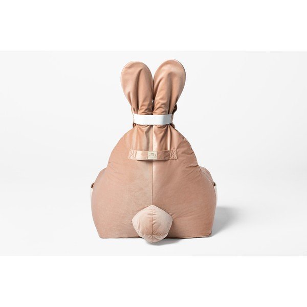 Světle růžový dětský sedací vak Funny Bunny – The Brooklyn Kids-image-4