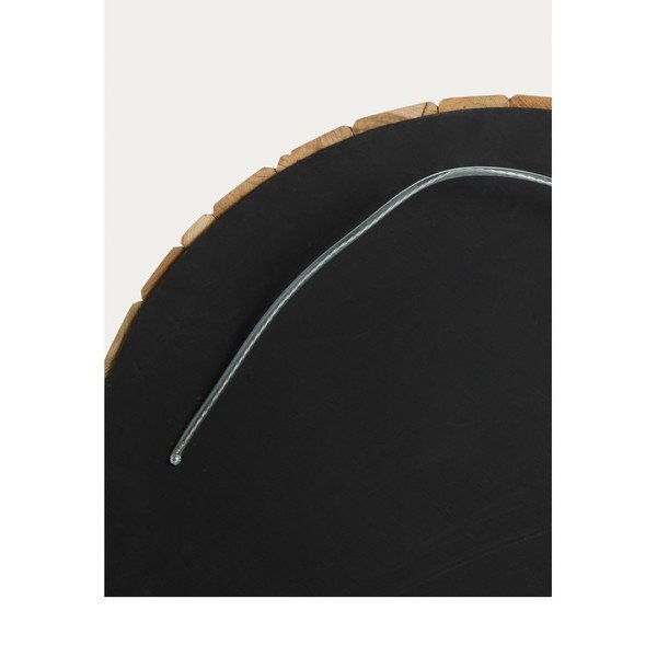 Nástěnné zrcadlo s dřevěným rámem ø 80 cm Eliptic – Kave Home-image-4