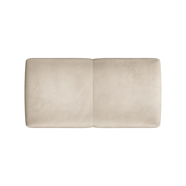 Béžová sametová opěrka k modulární pohovce Rome Velvet - Cosmopolitan Design-image-2