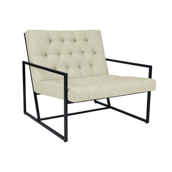 Krémové křeslo Mazzini Sofas Aster
