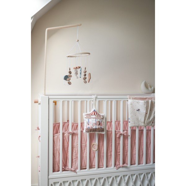 Světle růžový mantinel do postýlky z Bio bavlny 365 cm Blossom Pink – Cam Cam Copenhagen-image-2