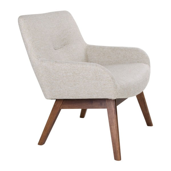 Pískově hnědá křeslo z ořechového dřeva House Nordic London-image-3