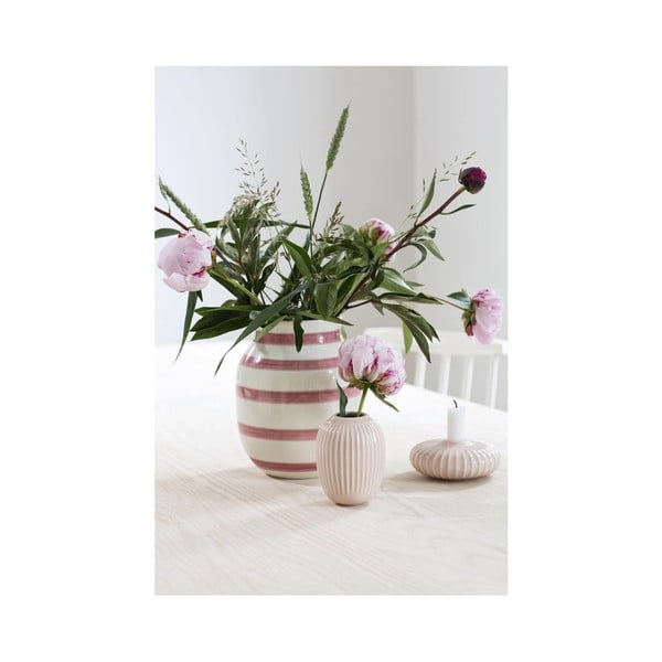 Světle růžová kameninová váza Kähler Design Hammershoi, ⌀ 8,5 cm-image-2