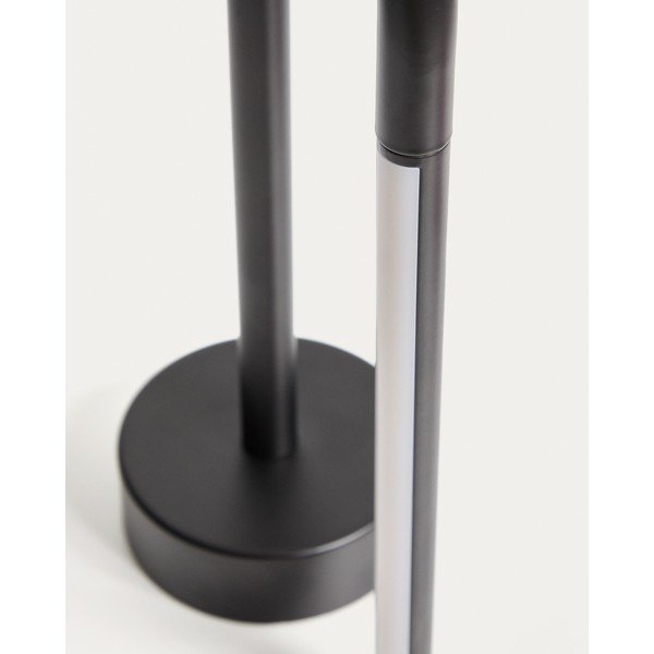 Černá kovová LED stolní lampa (výška 30 cm) Bow – Kave Home-image-4