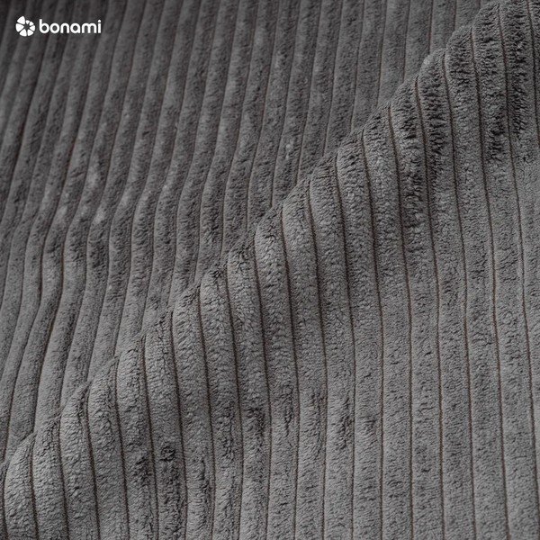 Tmavě šedý manšestrový modul pohovky, pravý roh Nihad modular – Bobochic Paris-image-3