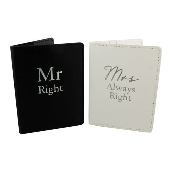 Sada 2 obalů na pas Amore Mr. Right and Mrs. Always Right