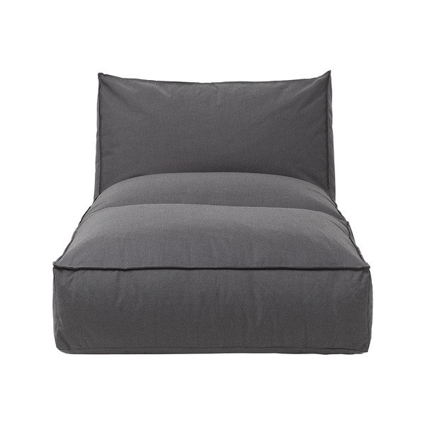 Tmavě šedé zahradní lehátko Blomus Coal, délka 190 cm