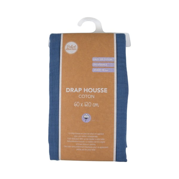 Napínací mušelínové dětské prostěradlo do postýlky 60x120 cm – Bébé Douceur-image-4