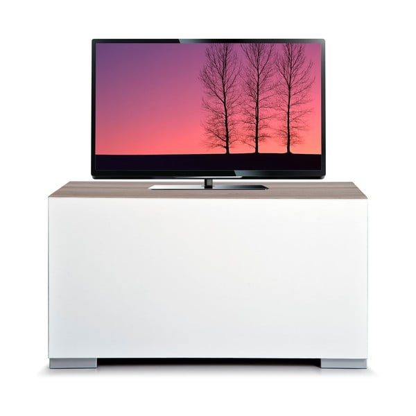 Televizní stolek Decoflex Full, bílý/dub cordoba