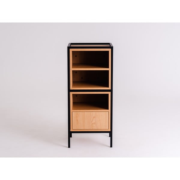 Černá knihovna v dekoru dubu 45x102 cm Skap - CustomForm-image-3